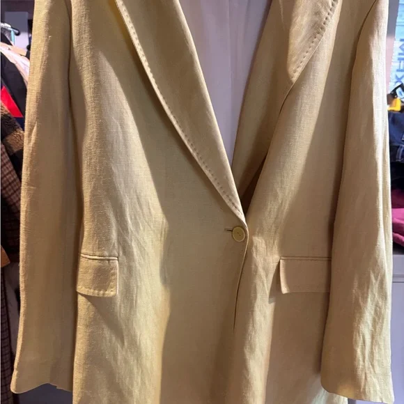 Aritzia Wilfred Le Fou Blazer - Yellow - L - Picture 5 of 5